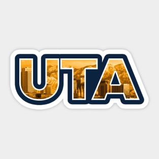 Utah Jazz UTA Skyline Sticker